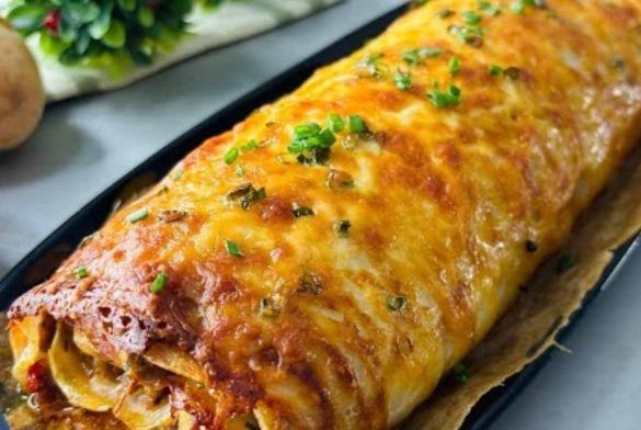 Rotolo di patate ripieno