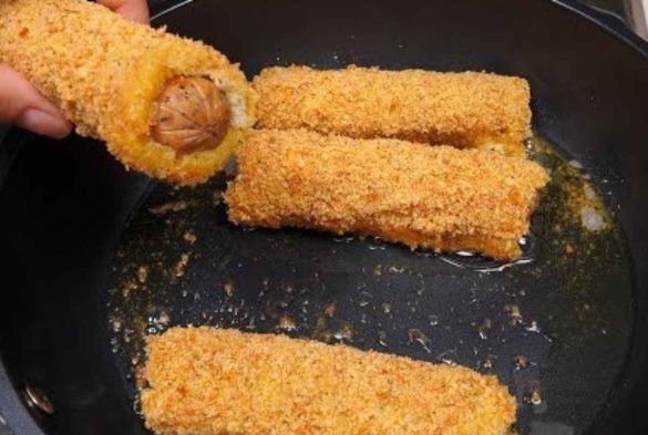Sfiziosi rotoli di salsiccia