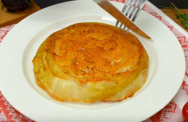 Delizioso cavolo al forno