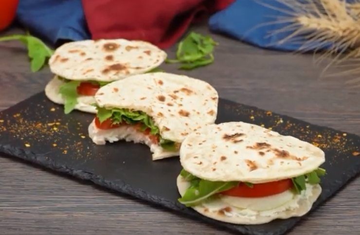 Mini piadine farcite