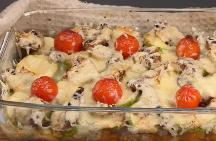 Pasticcio con carne e verdure al forno